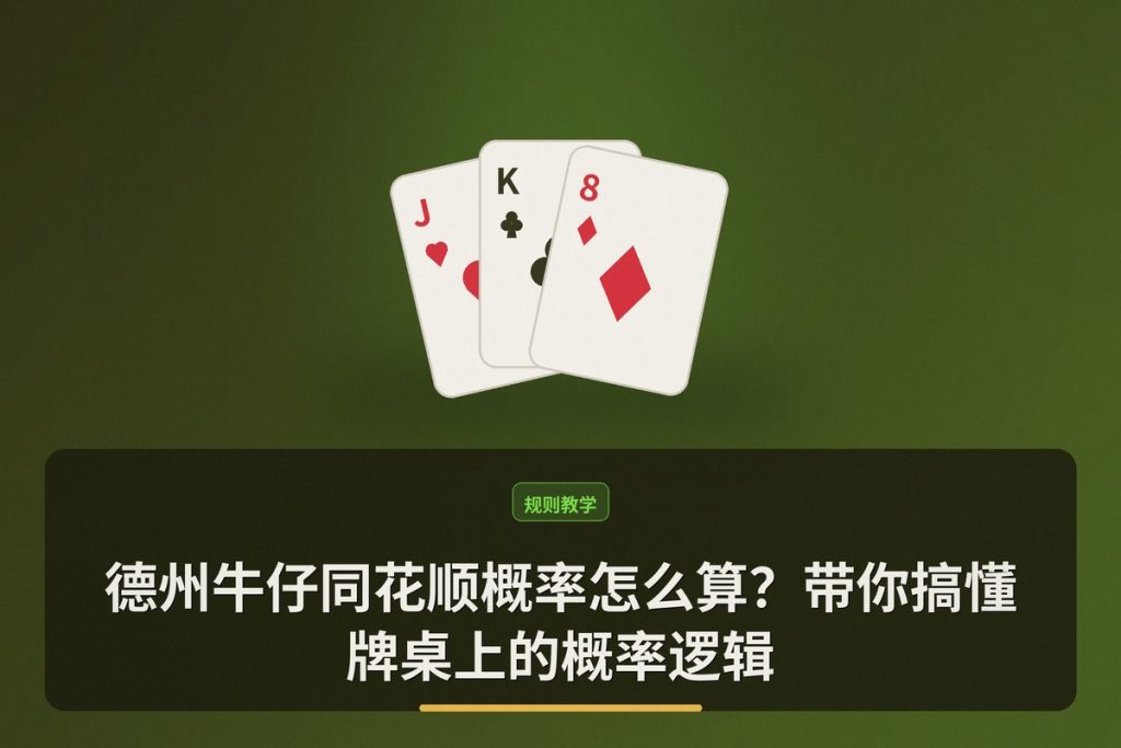 德州牛仔同花顺概率怎么算？带你搞懂牌桌上的概率逻辑