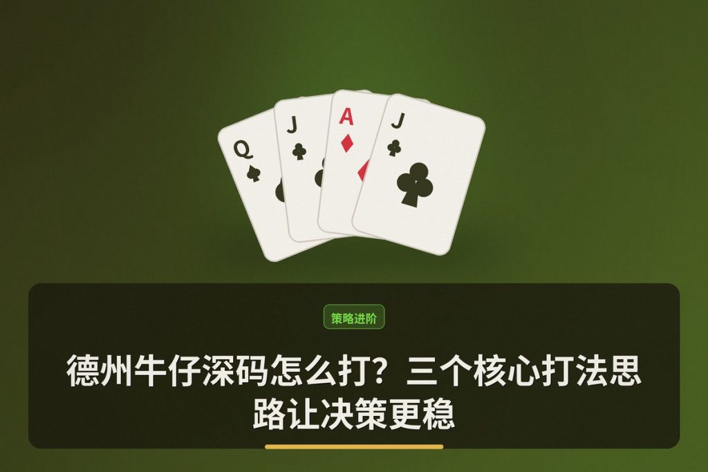 德州牛仔深码怎么打？三个核心打法思路让决策更稳
