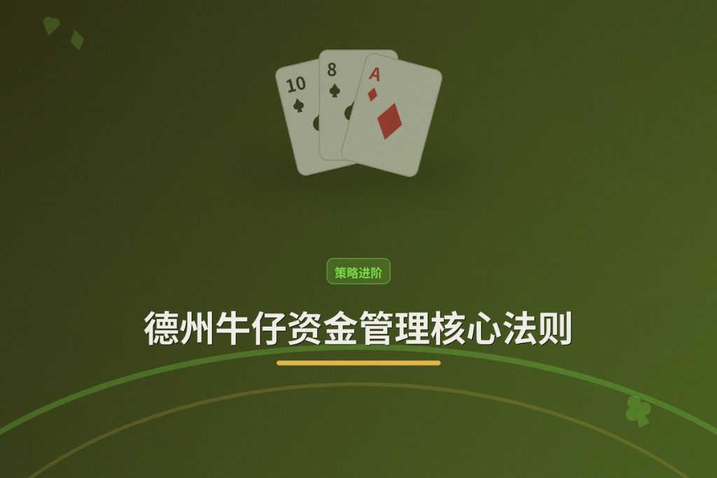 德州牛仔资金管理核心法则：三个让打法更稳的要点