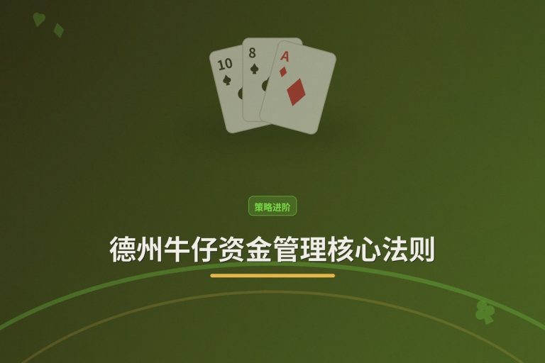 德州牛仔资金管理核心法则：三个让打法更稳的要点
