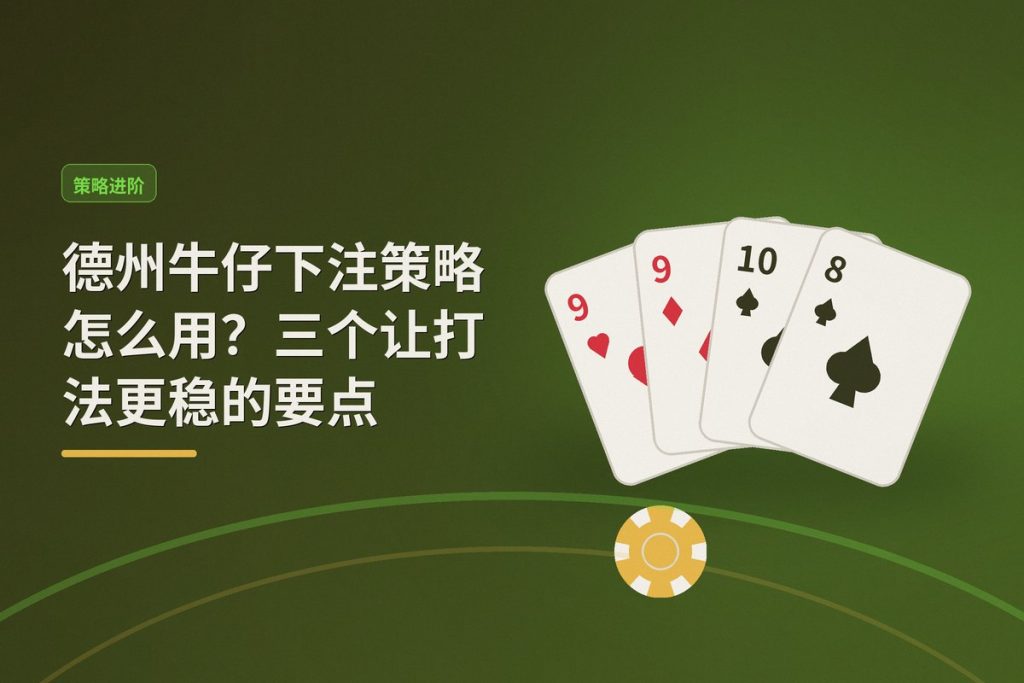 德州牛仔下注策略怎么用？三个让打法更稳的要点