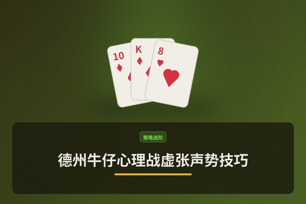 德州牛仔心理战虚张声势技巧：三个让诈唬更有效的要点