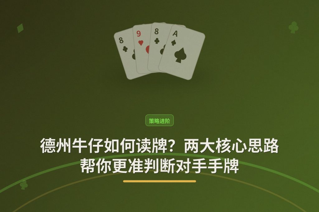 德州牛仔如何读牌？两大核心思路帮你更准判断对手手牌
