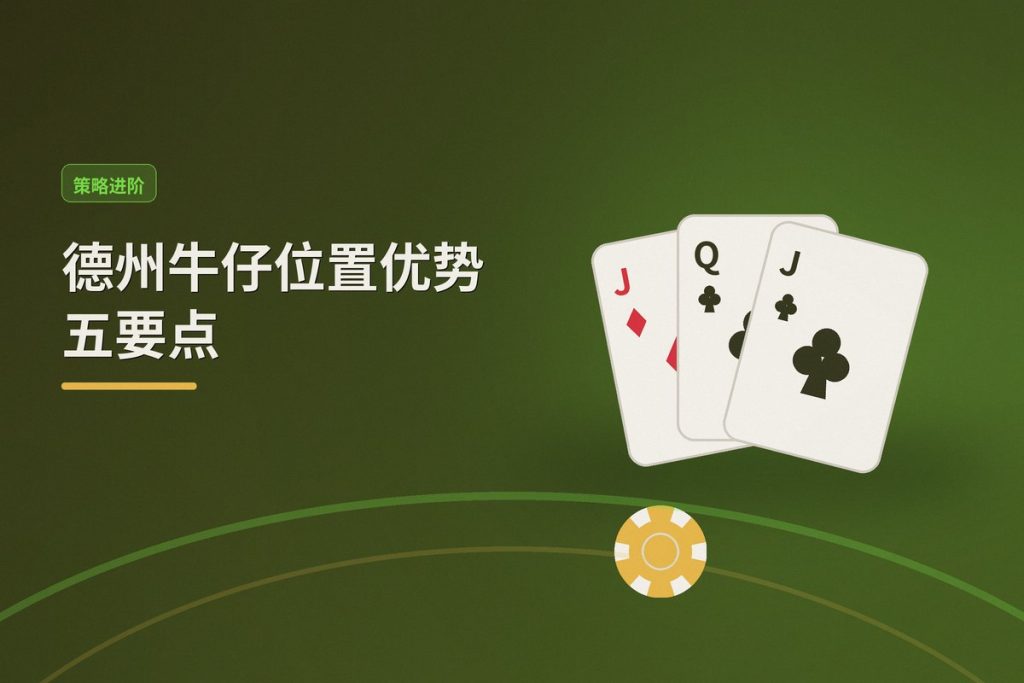 德州牛仔位置优势五要点：学会这五个关键打法，让翻牌后决策更稳健