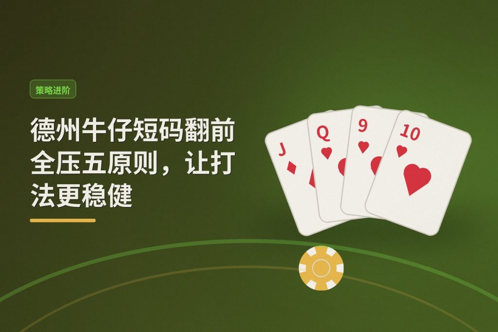 德州牛仔短码翻前全压五原则，让打法更稳健