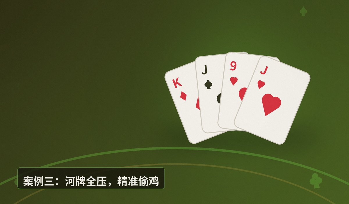 德州牛仔诈唬实战案例 - 德州牛仔诈唬实战案例：三个让偷鸡更稳的关键打法