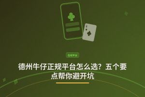 德州牛仔正规平台 - 德州牛仔正规平台怎么选？五个要点帮你避开坑