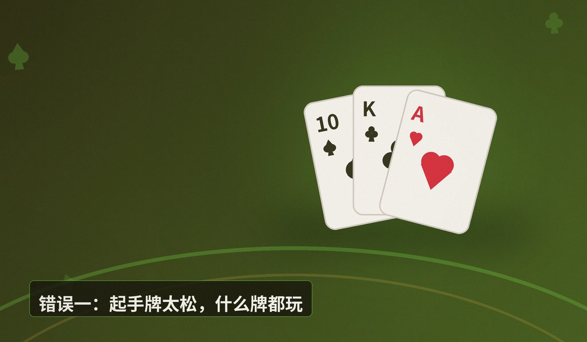 新手常犯的六个错误 - 新手玩德州牛仔常犯的六个错误，你中了几个？