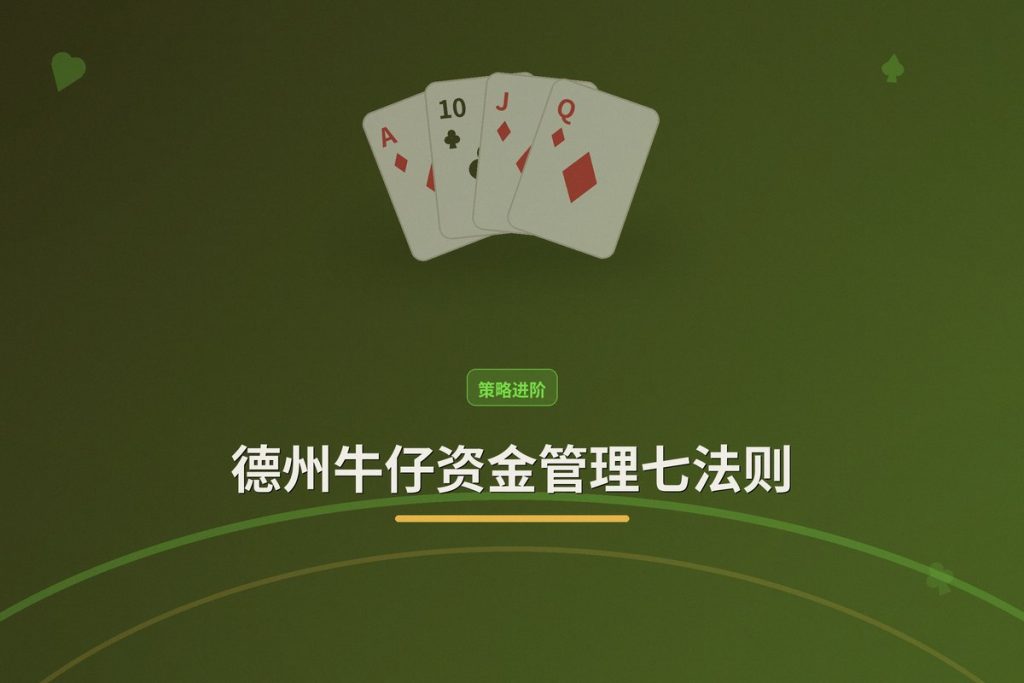 德州牛仔资金管理七法则：让打法更稳的七个关键要点