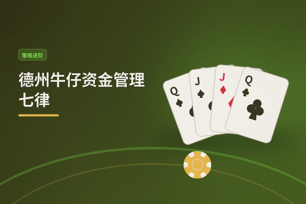 德州牛仔资金管理七律：让打法更稳的七个核心原则